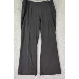 Roz And Ali Womens Black Stretch Dress Pants Size 14